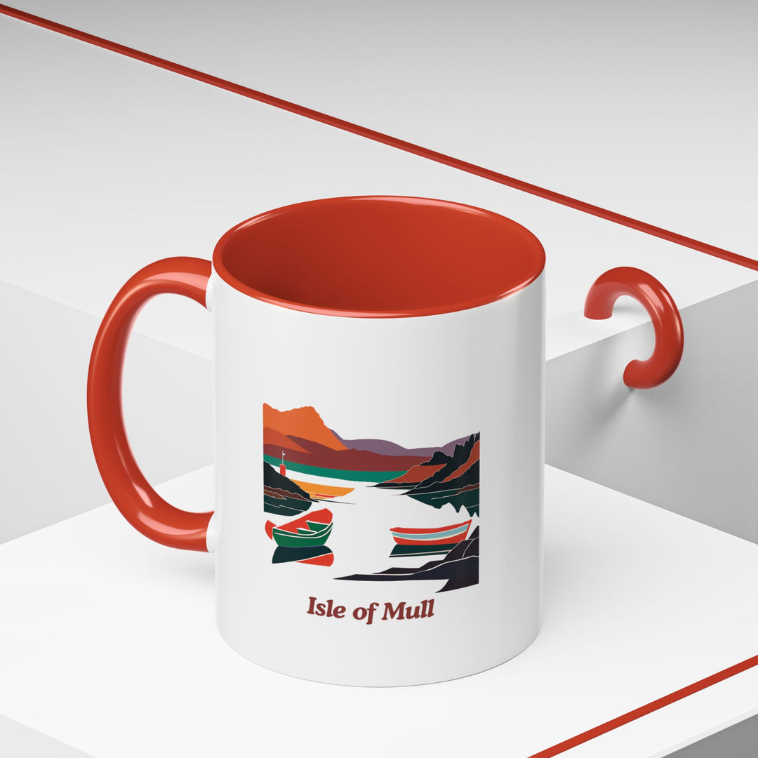 This Isle of Mull mug blends artistic elegance with practicality. Featuring vibrant designs inspired by the island, it is dishwasher-safe and made from durable ceramic, making it ideal for coffee or tea lovers. A great gift for collectors.