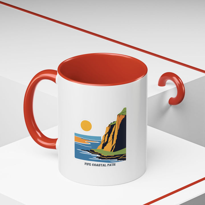 Celebrate Scotland’s beauty with this Fife Coastal Path mug. Featuring vibrant artwork, this ceramic mug is dishwasher-safe and ideal for tea or coffee enthusiasts. A wonderful gift for outdoor lovers.