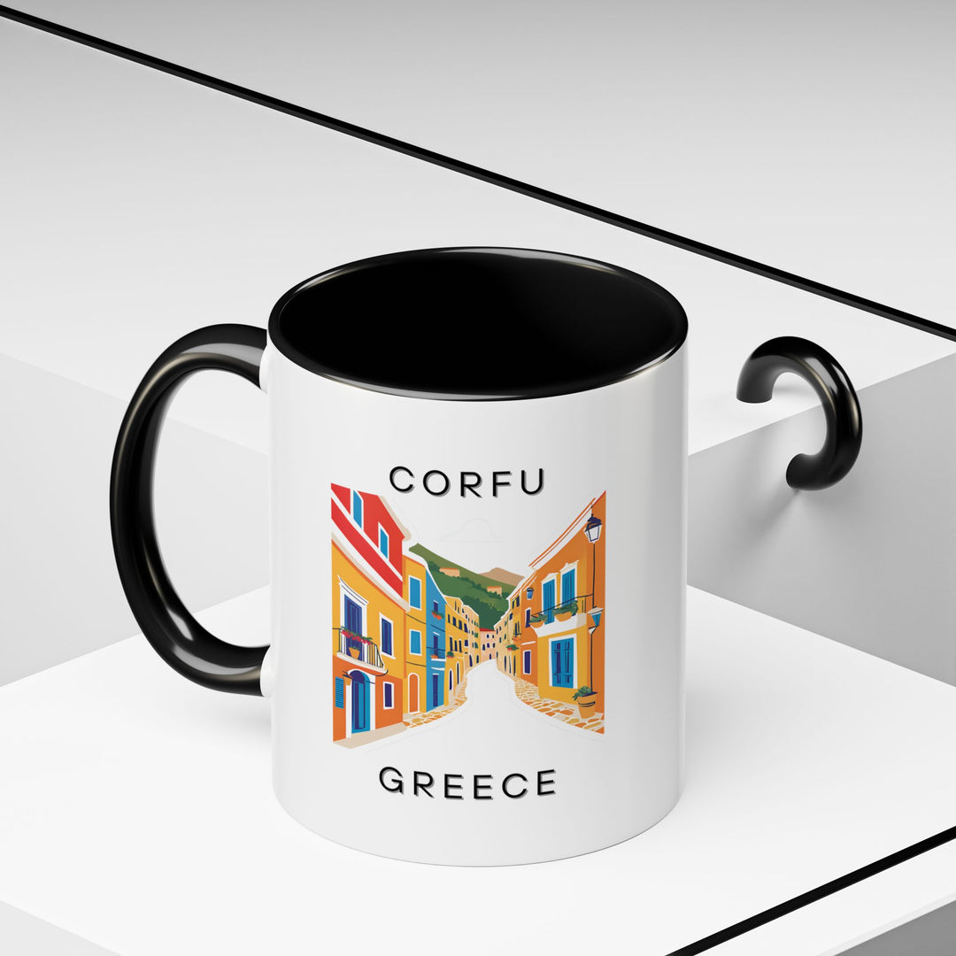 This Corfu Greece mug combines practicality with artistic design. Showcasing Corfu’s stunning vistas, it’s an ideal gift or personal keepsake for those who love Greek islands. Dishwasher and microwave safe for convenience.