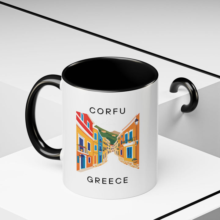 This Corfu Greece mug combines practicality with artistic design. Showcasing Corfu’s stunning vistas, it’s an ideal gift or personal keepsake for those who love Greek islands. Dishwasher and microwave safe for convenience.