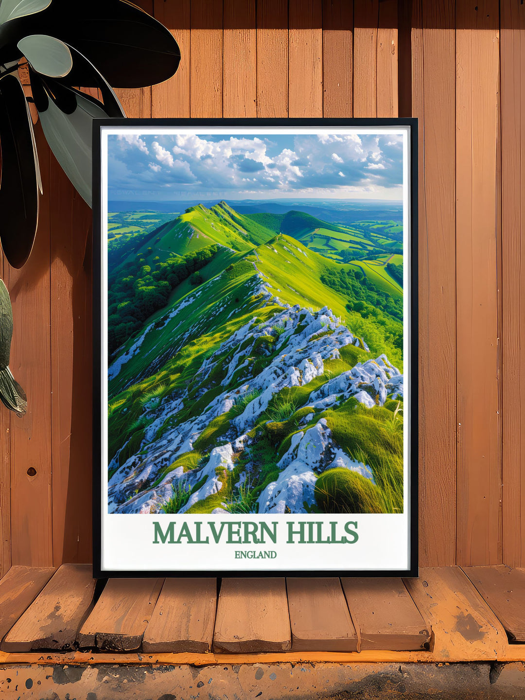 Discover the perfect blend of natural beauty and historical significance with this Great Malvern Priory print a must have for collectors of Worcestershire and Herefordshire art featuring the iconic Malvern Hills AONB in an elegant and timeless UK countryside poster