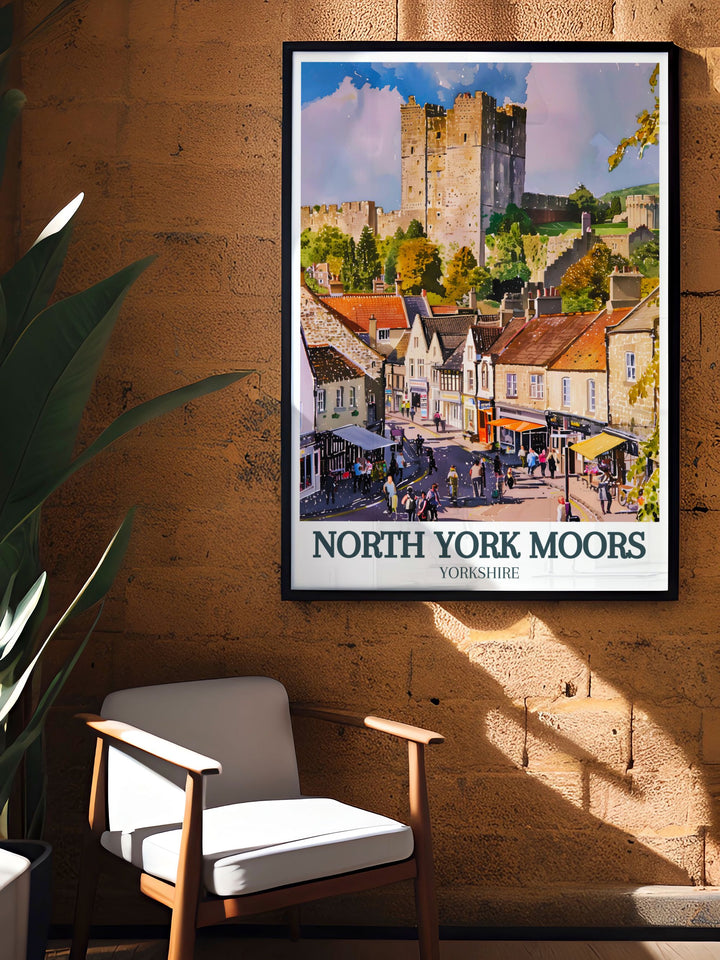 Bring the beauty of Helmsley to your home with our Helmsley Castle print modern decor perfect wall decor or framed prints transforming your space with stunning prints and elegant home decor reflecting Yorkshires charm.