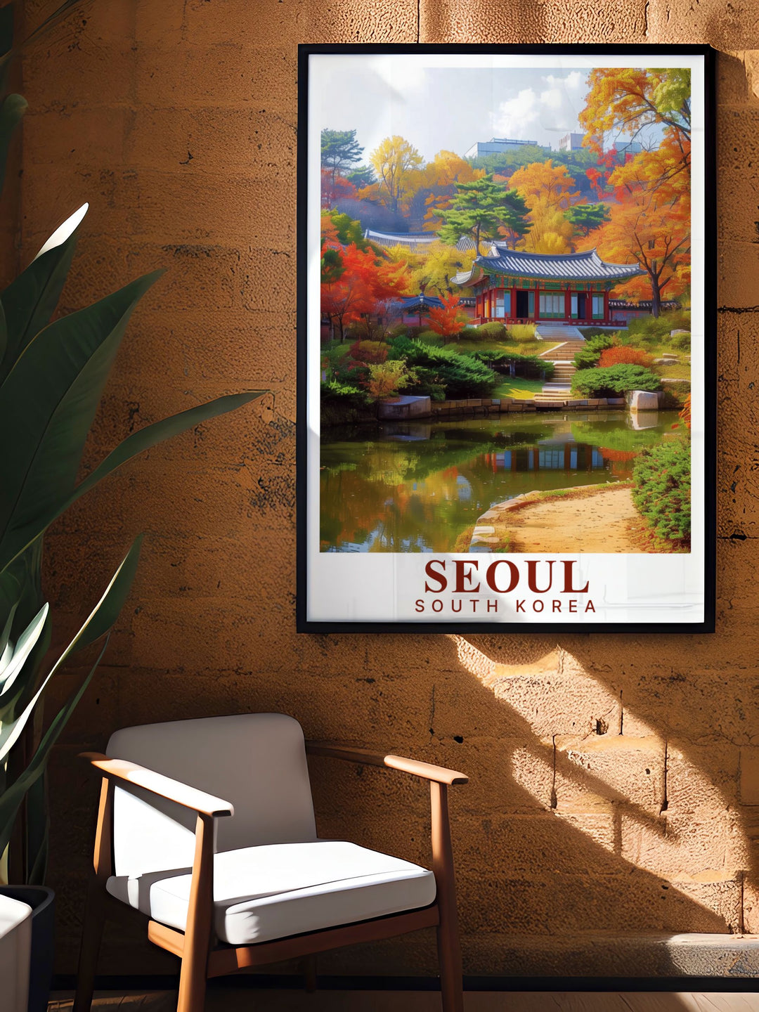 Seoul Print of Changdeokgung Palace offering exquisite South Korea wall art perfect for traveler gifts and elegant home decor