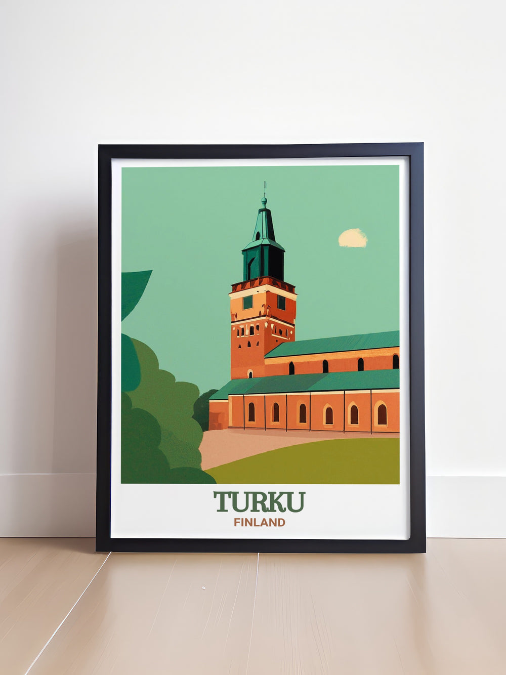 Immerse yourself in the rich history of Turku with this stunning art print of Turku Cathedral. The detailed artwork captures the Gothic spires and intricate architectural features of Finlands most iconic church, making it a perfect addition to your home decor.