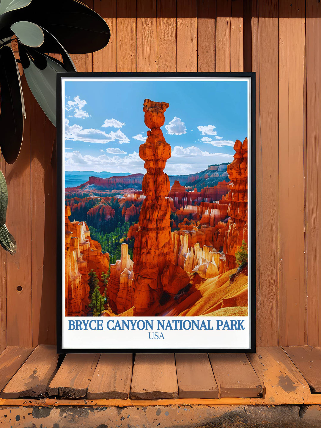 Captivating Bryce Canyon artwork highlighting the unique rock formations of Thors Hammer. Perfect addition to any room in your home. This high quality print is available as a digital download for convenient at home printing