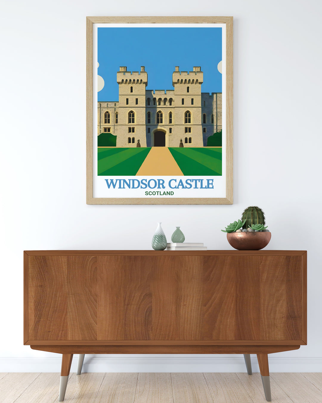 This digital print of Windsor Castle captures the historic grandeur of one of Englands most iconic landmarks. Perfect for lovers of British history and royal architecture, this travel print brings the elegance of Windsor Castle into your home, making it a beautiful addition to any décor.