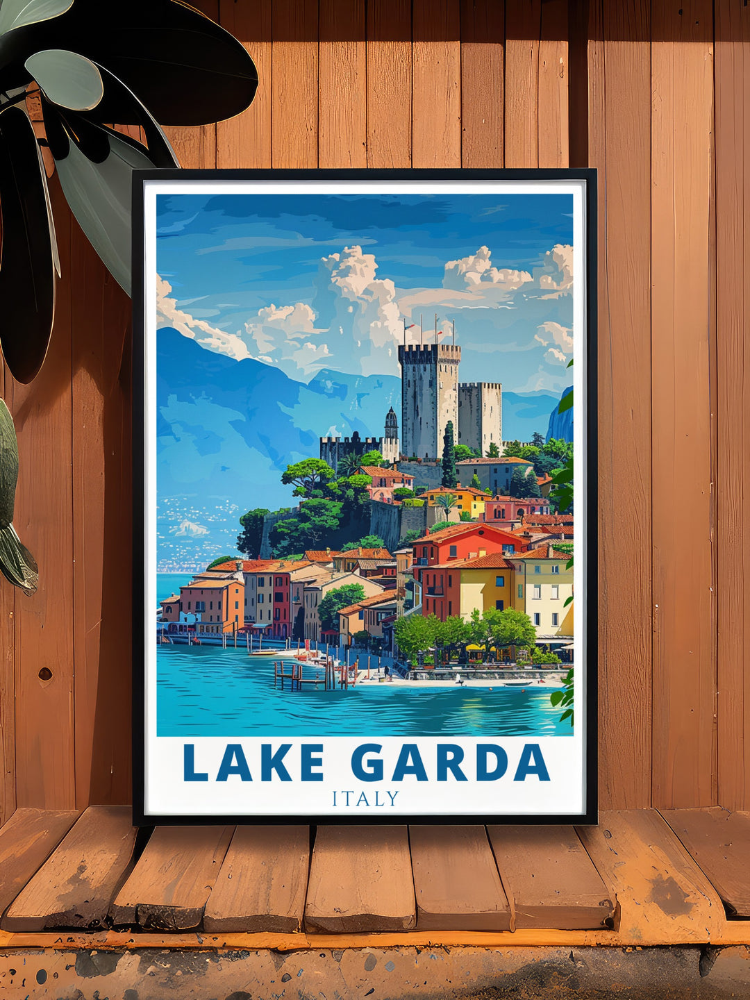 This Italy wall art highlights the natural beauty of Lake Garda and Malcesine in vivid detail. A must have for anyone who appreciates Italys scenery, culture, and history.