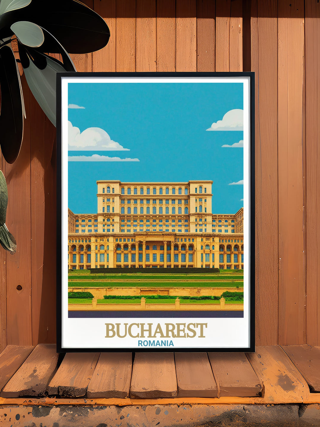 Our Palace of the Parliament print offers a detailed view of Romanias most famous landmark, set against the Bucharest skyline. Ideal for anyone looking to add a touch of European elegance to their home, this travel poster celebrates Romanias rich architectural heritage.