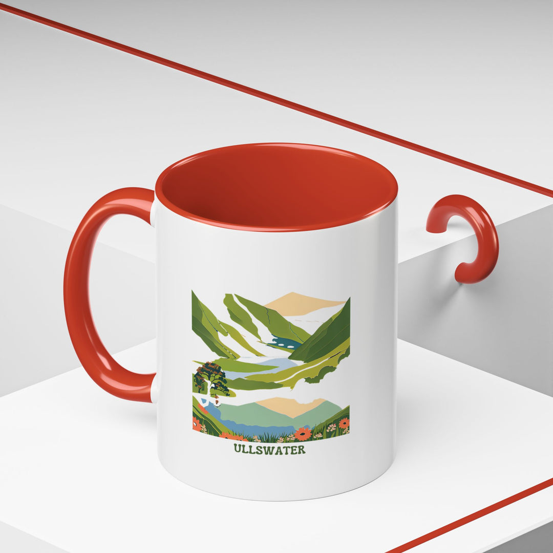 A beautifully detailed Ullswater Mug showcasing the charm of Ullswater’s scenic landscapes. Made from ceramic, this dishwasher-safe mug is perfect for everyday use or as a meaningful souvenir.