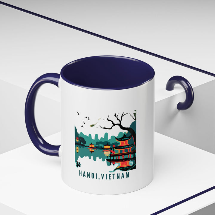 This Hanoi mug captures the essence of Vietnam’s iconic city through intricate designs. Dishwasher-safe and practical, it is perfect for coffee or tea enthusiasts or as a heartfelt gift.