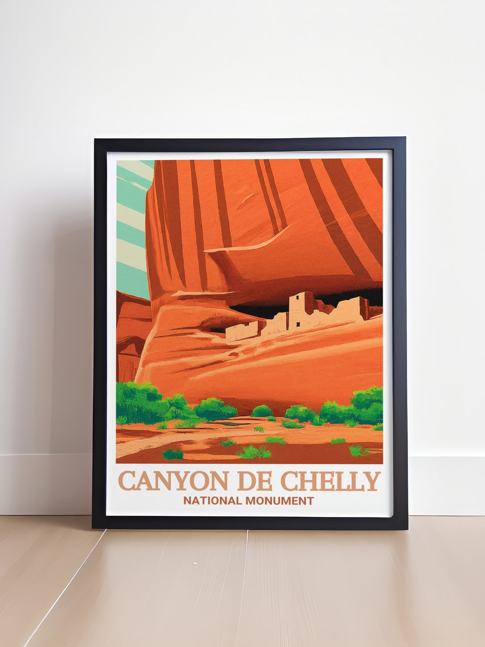 Enhance your home decor with this detailed art print of Arizonas Canyon de Chelly, showcasing the majestic views and cultural significance of the White House Ruin. Ideal for anyone who loves the beauty and history of the American West.