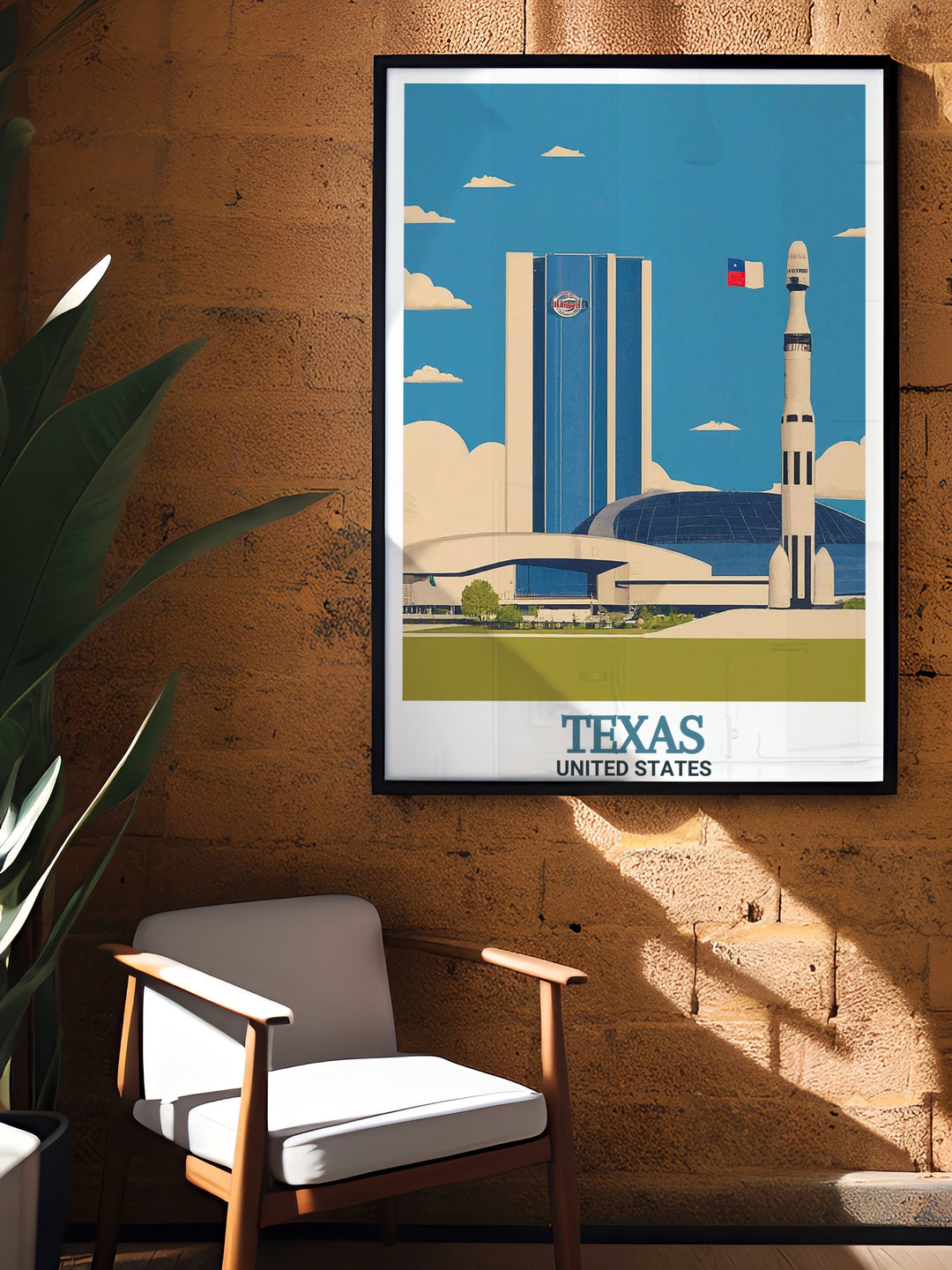 Guadalupe Peak Texas and El Capitan Texas in a beautifully crafted National Park Print. A perfect addition to your home. Inspired by the picturesque views and includes Space Center Houston.