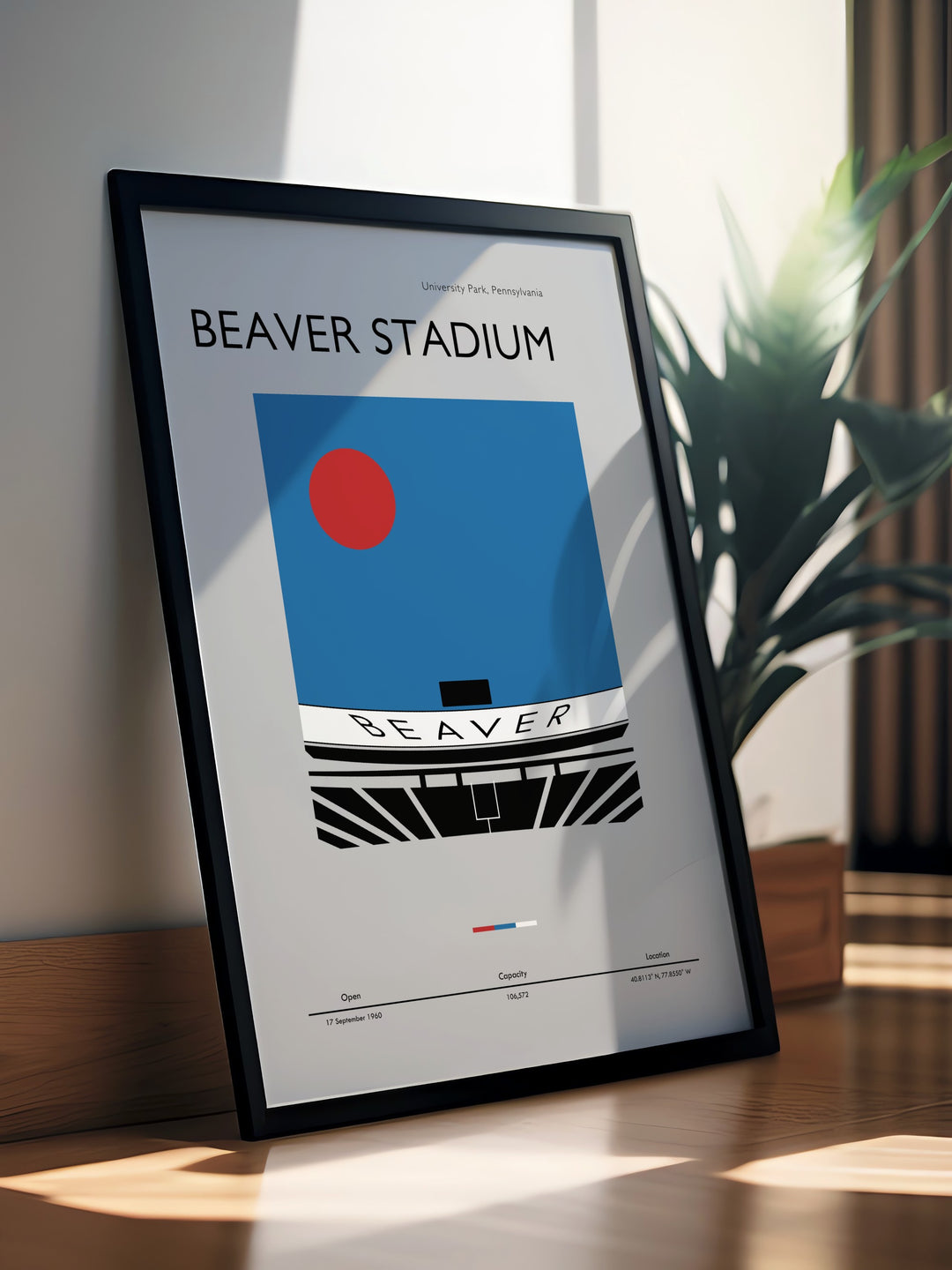 Beaver Stadium artwork highlighting the grandeur of Penn State Football perfect for those who want to bring a piece of college football history into their home or office a great addition to any Penn State fans collection