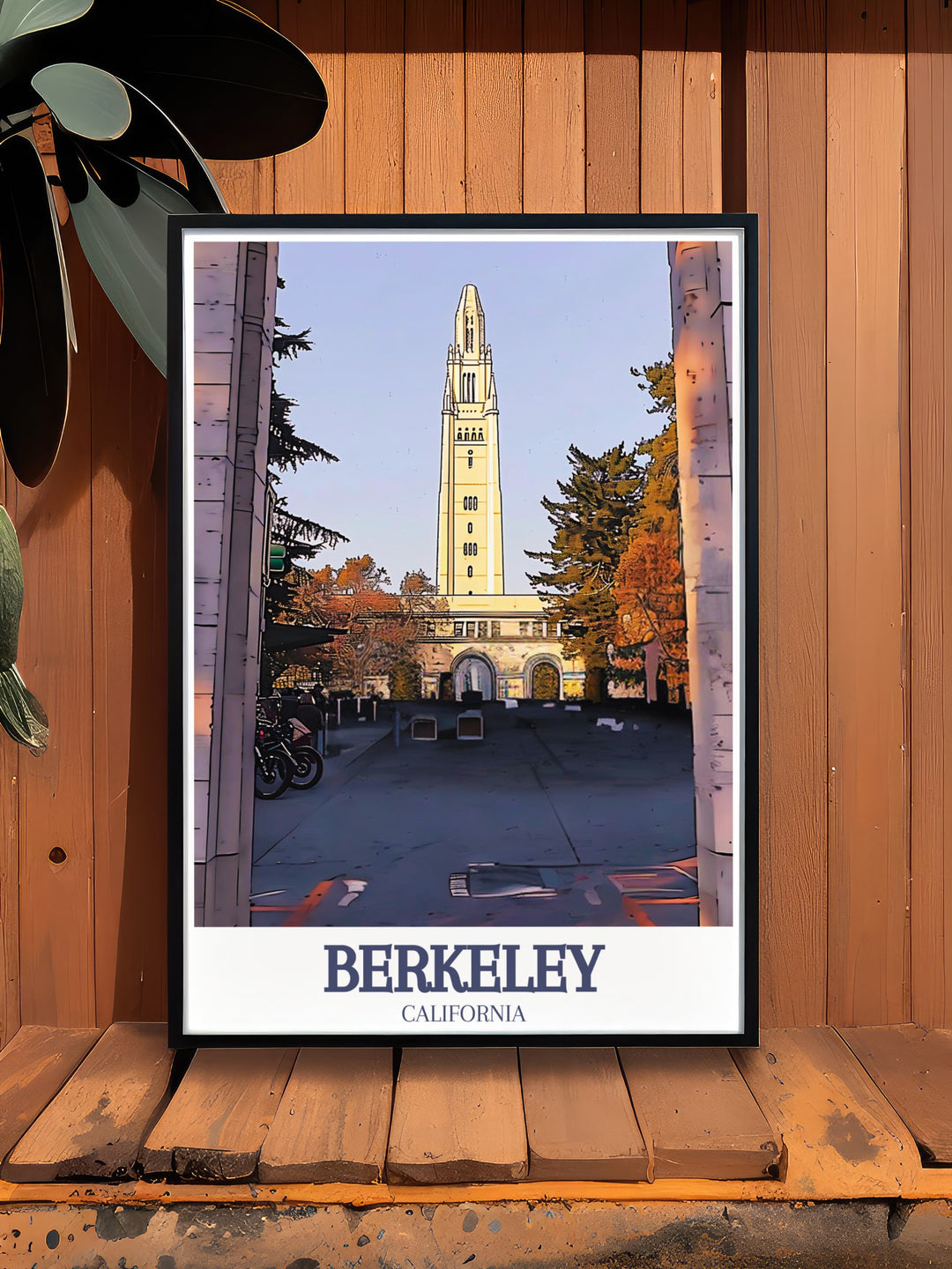 This Berkeley print combines the architectural beauty of the Campanile with the natural scenery of Alameda County. A perfect gift for anyone who cherishes memories of Berkeley, this travel print is an excellent addition to any art collection, showcasing the best of Berkeleys landscapes and landmarks.