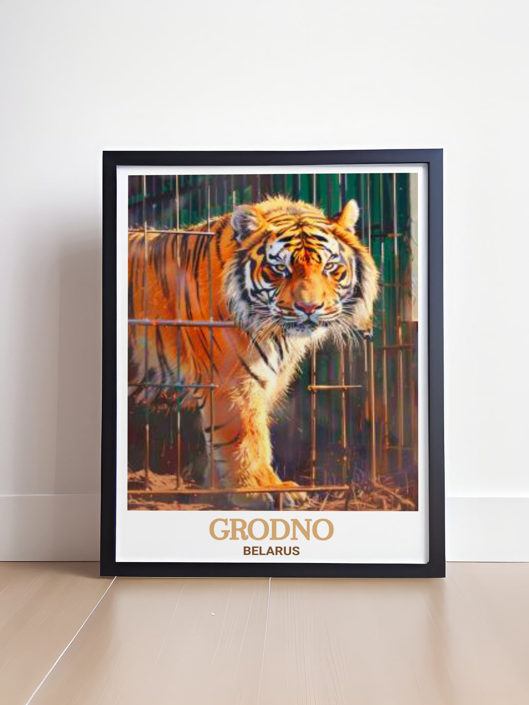 A vibrant depiction of Zoo Grodno in Belarus, this poster is ideal for anyone who loves wildlife and European culture. The art print captures the essence of this beloved attraction in Grodno, making it a captivating piece of decor for any room.