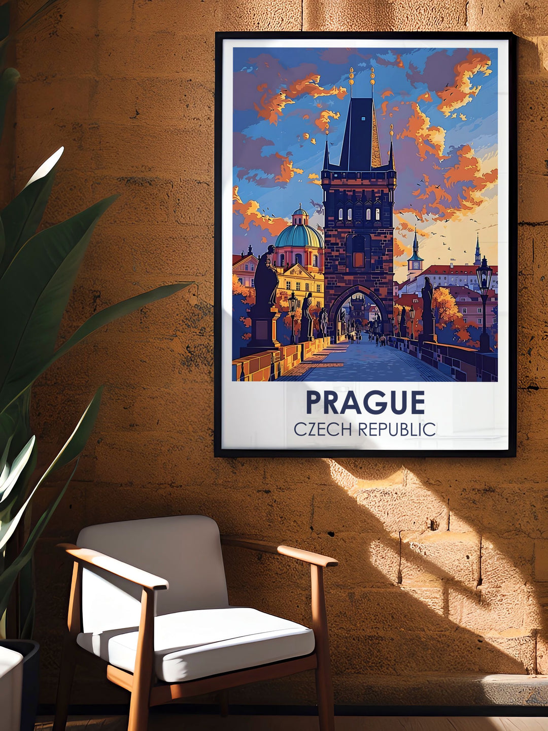 Bring the charm of Prague into your home with a Charles Bridge Karluv vintage print. This Prague Illustration is perfect for Prague Home Decor, capturing the essence of the Czech Republic in a stunning piece of art. Great for Prague Wall Art lovers.