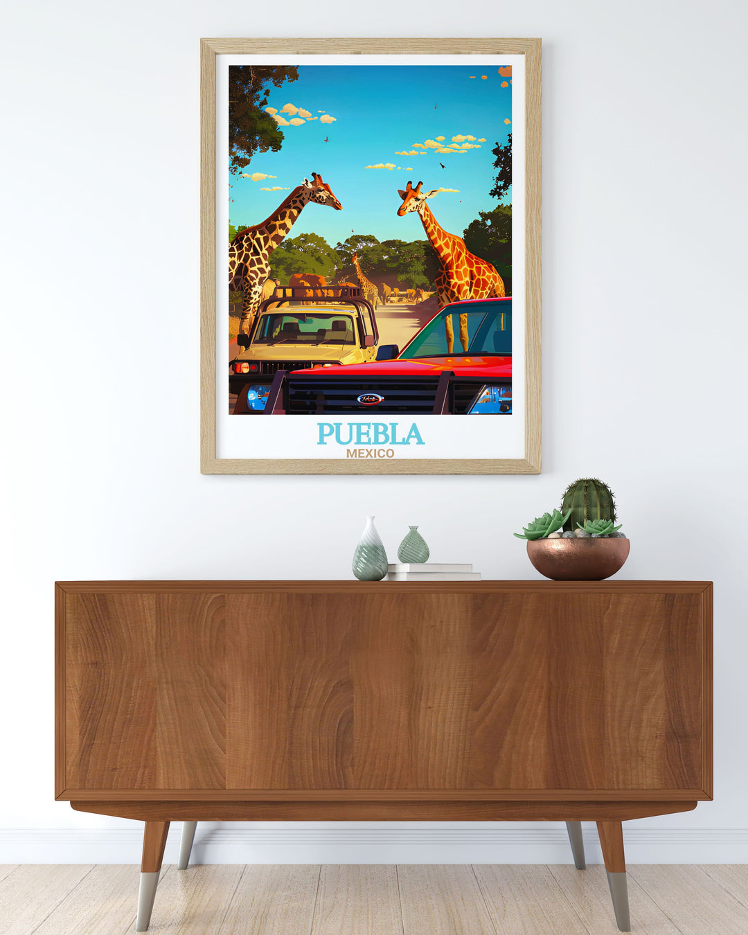 Artistic Puebla Painting highlighting the charm of this beautiful city Africam Safari Stunning Prints showcasing majestic animals in their natural environment perfect wall decor for anyone who appreciates culture and nature