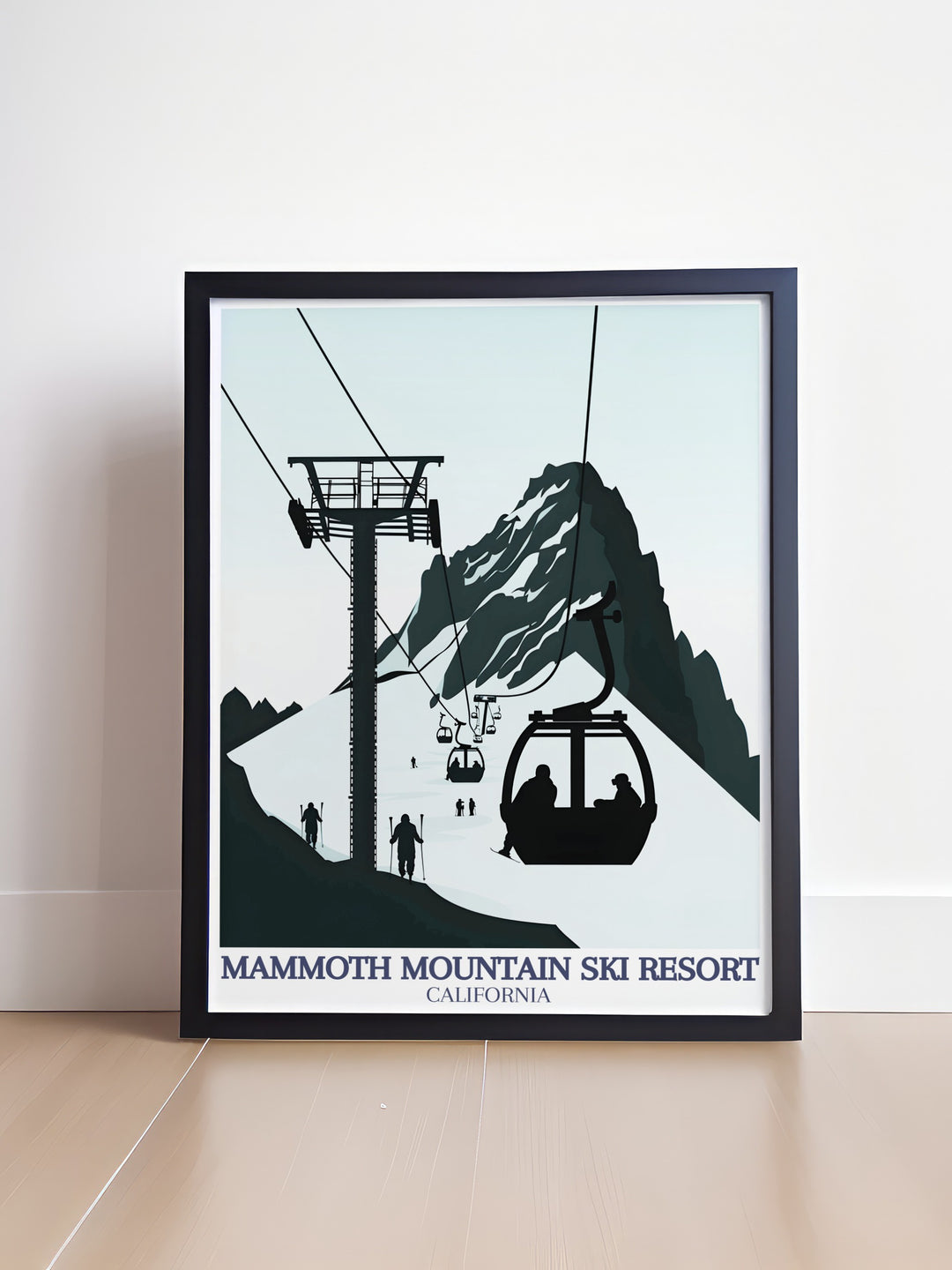 Experience the thrill of skiing at Mammoth Mountain with this vibrant poster print, highlighting the resorts iconic Main Lodge and surrounding terrain. Paired with an Inyo National Forest travel poster, this artwork set is ideal for bringing the beauty of the outdoors into your home décor.