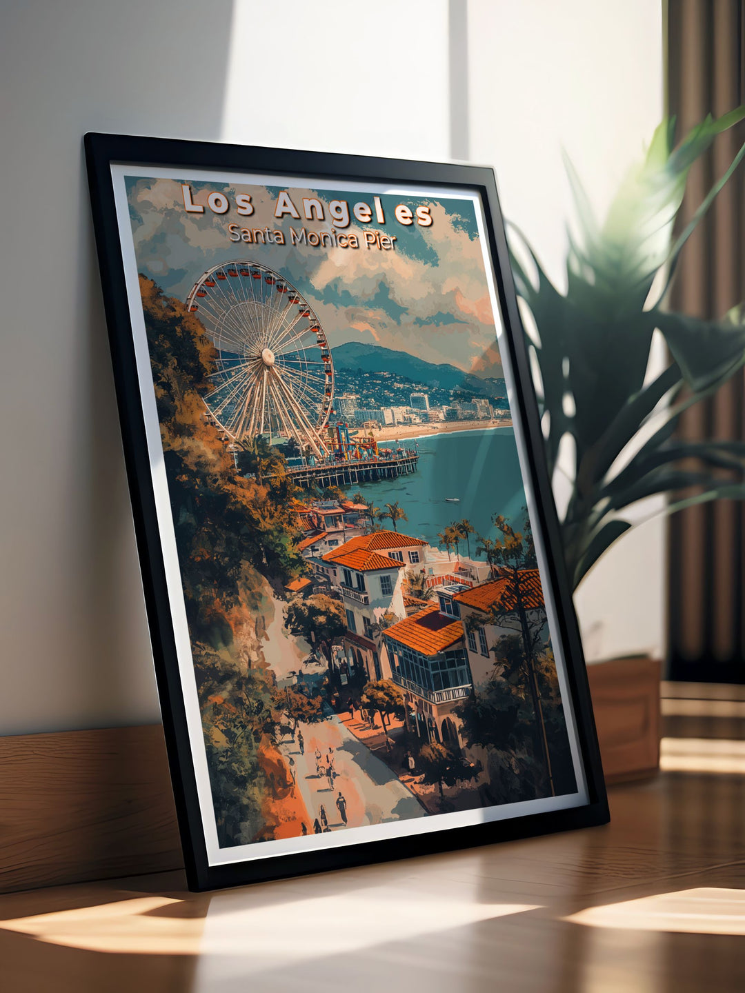 This detailed poster of Los Angeles illustrates the citys diverse neighborhoods and cultural landmarks, making it an excellent addition to any art collection celebrating urban charm.