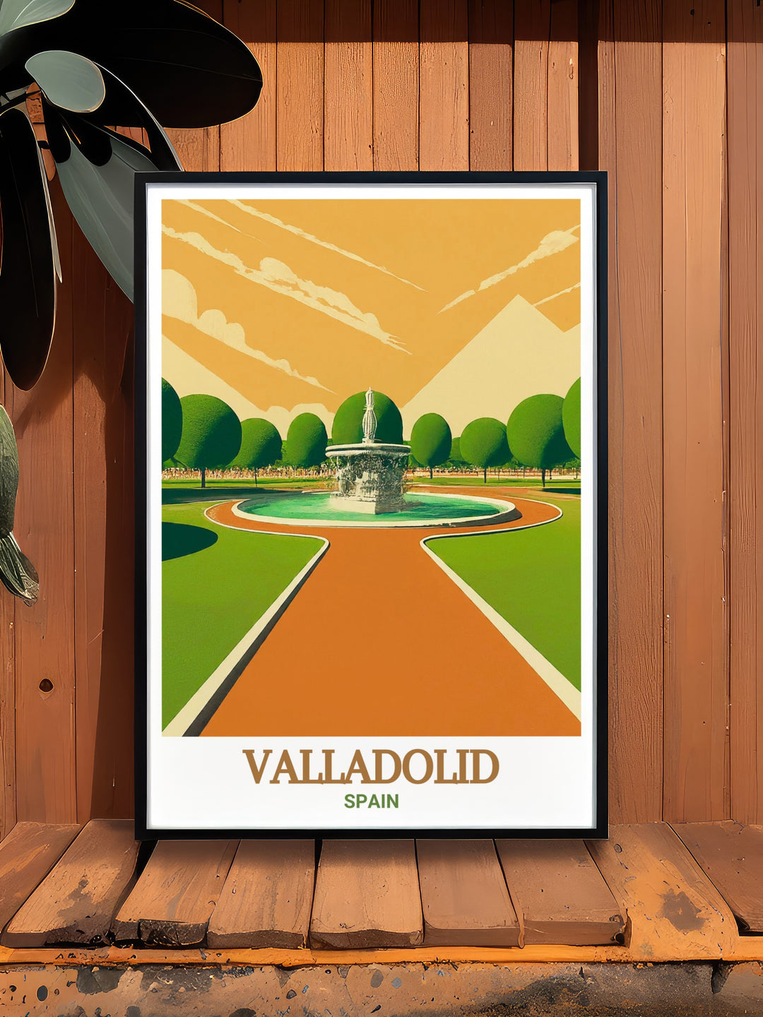 Elevate your space with this stunning art print of Campo Grande Park in Valladolid, Spain. The poster features intricate details of the parks iconic features and lush scenery, creating a timeless addition to your décor. Ideal for those seeking a blend of nature and travel inspired art.