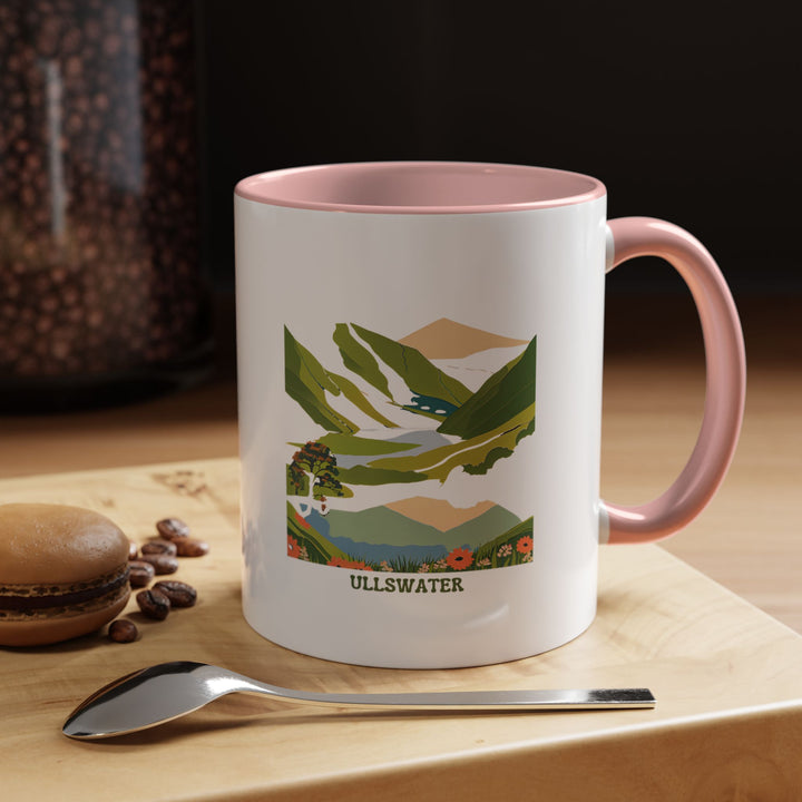 A ceramic Ullswater Mug showcasing intricate designs inspired by the iconic landscapes and serene waters of Ullswater. Dishwasher safe, this mug is a practical and artistic addition to your collection.