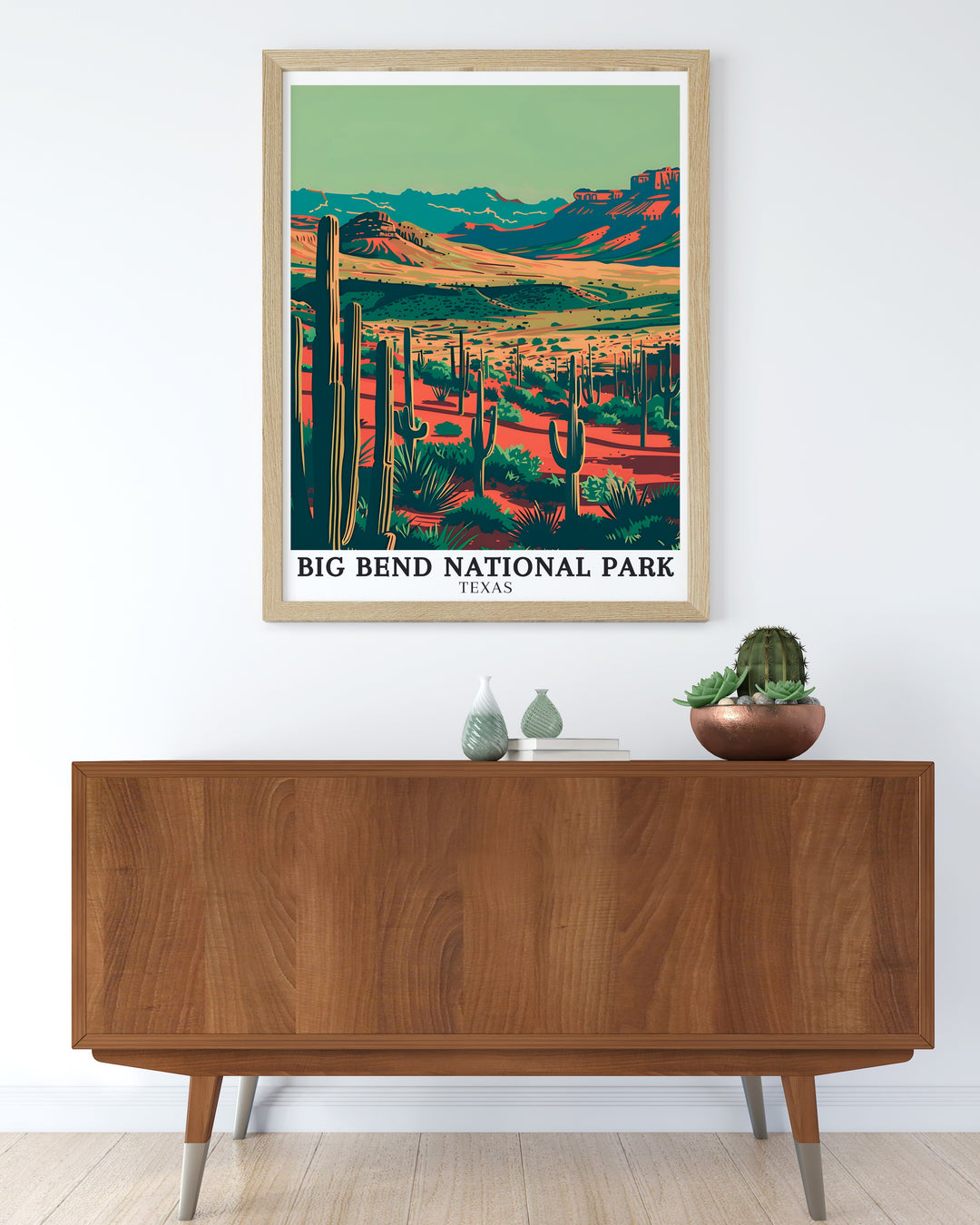 Big Bend Texas USA National Park Print captures the Chihuahuan Desert and Chisos Mountains making it a perfect addition to any collection of art and collectibles or as a standout piece of decor in your living room or office