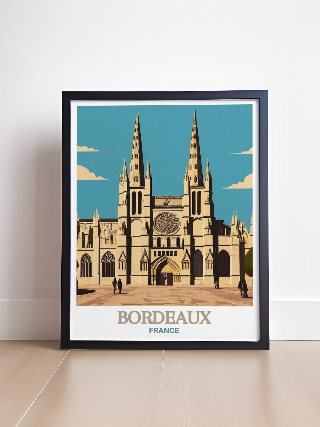 Bring the vibrant life of Bordeaux into your home with this art print of the citys historic streets. The artwork captures the essence of French culture and history, making it an ideal piece for adding warmth and character to your living space