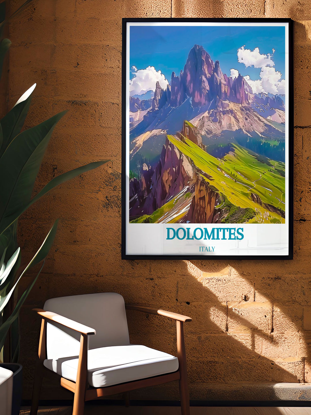 Canvas art depicting the charm of Cortina d'Ampezzo, capturing the elegance and excitement of Italy’s premier ski resort.