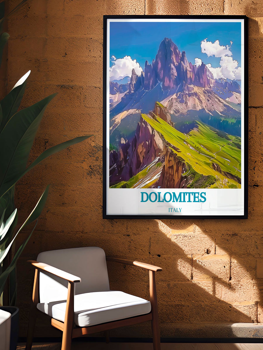 Canvas art depicting the charm of Cortina d&