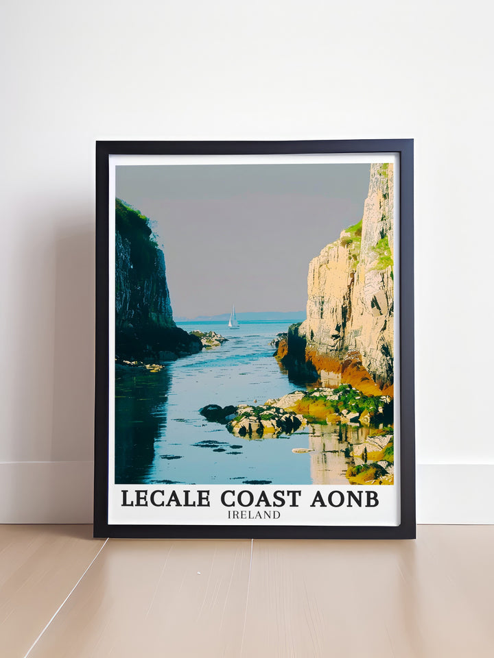 Northern Ireland landscape art. Capturing the breathtaking views of Northern Irelands landscapes and the serene beauty of Lecale Coast AONB, this scenic art is perfect for anyone looking to enhance their home with natural beauty.