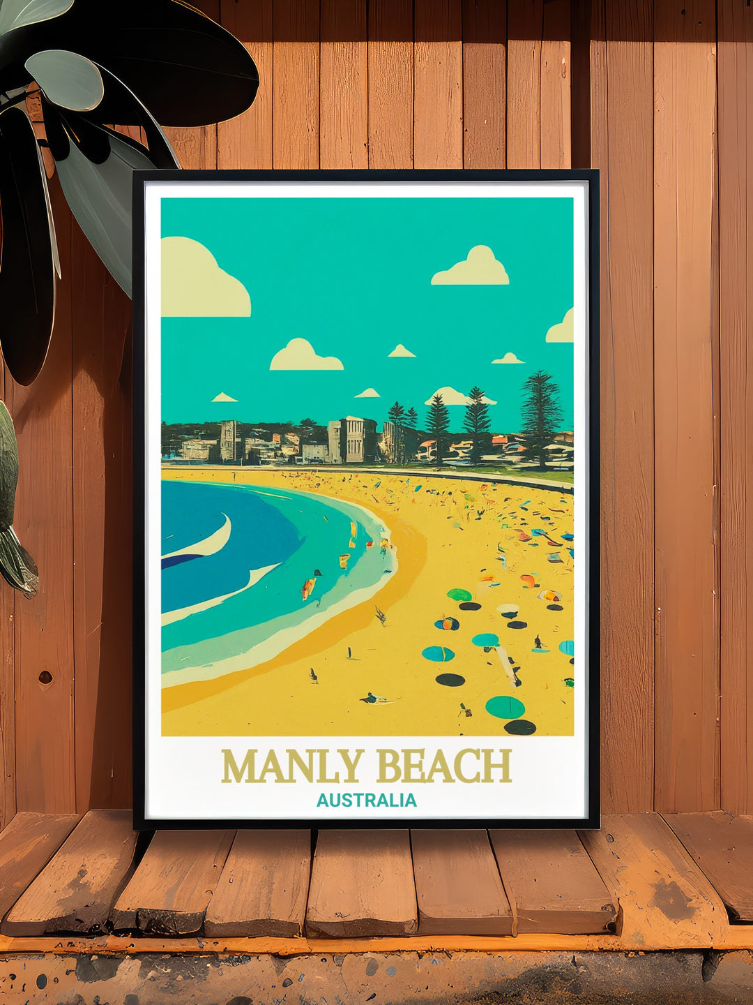 Bring the calm of Australias Manly Beach into your home with this Manly Beach Art Print, featuring detailed line work and a minimalist design. Its perfect for anyone looking to add a touch of coastal beauty to their living space.