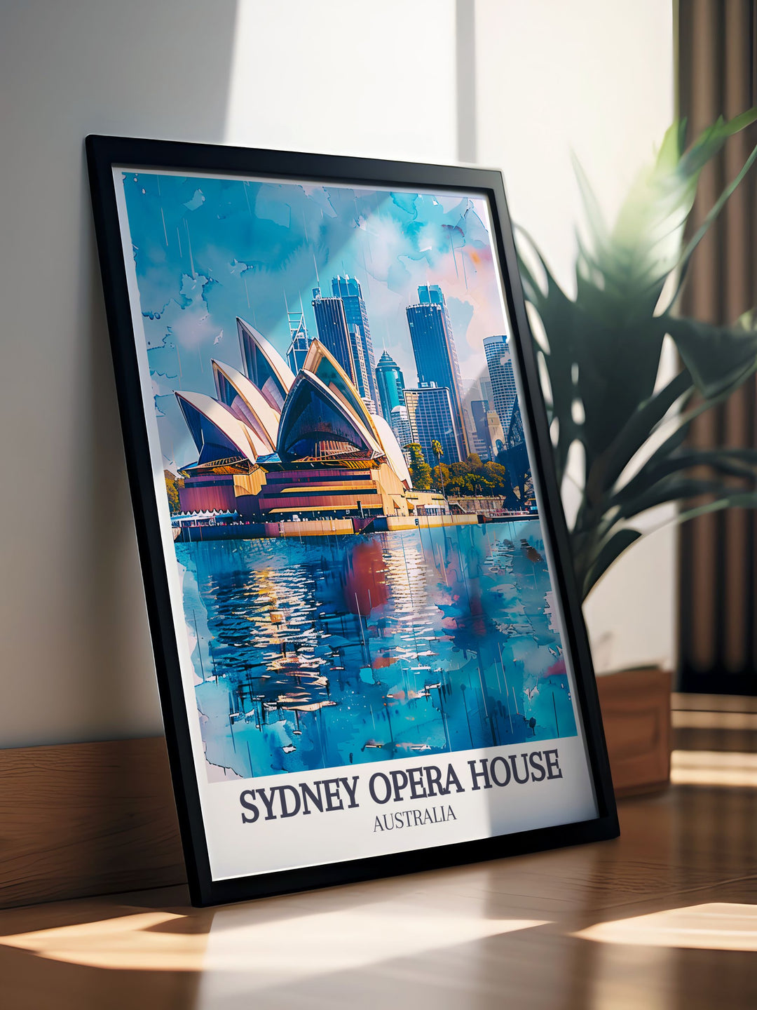 Sydney Harbour Harbour Bridge framed prints capturing the elegance and charm of Sydney Opera House and Harbour Bridge ideal for home or office decoration with a touch of Australian culture