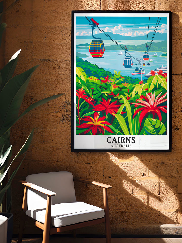 Skyrail Rainforest Cableway, Port Douglas Framed Prints offering a sophisticated touch to your home decor. These Australia Prints are perfect for art lovers and travelers. Enhance your living room or office with this elegant piece of Australia Wall Art