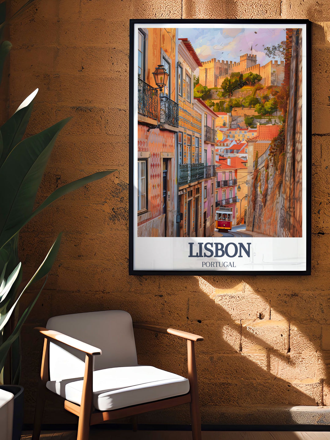 Enhance your living space with Portugal Artwork featuring Alfama District and Sao Jorge Castle These stunning prints bring the beauty of Lisbon into your home while offering a timeless reminder of Portugals vibrant history