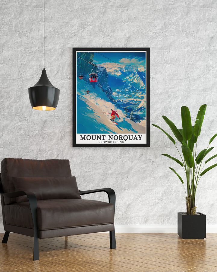 Canadian Rockies Framed Art captures the dramatic beauty of the Canadian Rockies, with their jagged peaks and serene valleys offering a perfect blend of adventure and tranquility. This piece is ideal for those who appreciate the majesty of mountain landscapes.