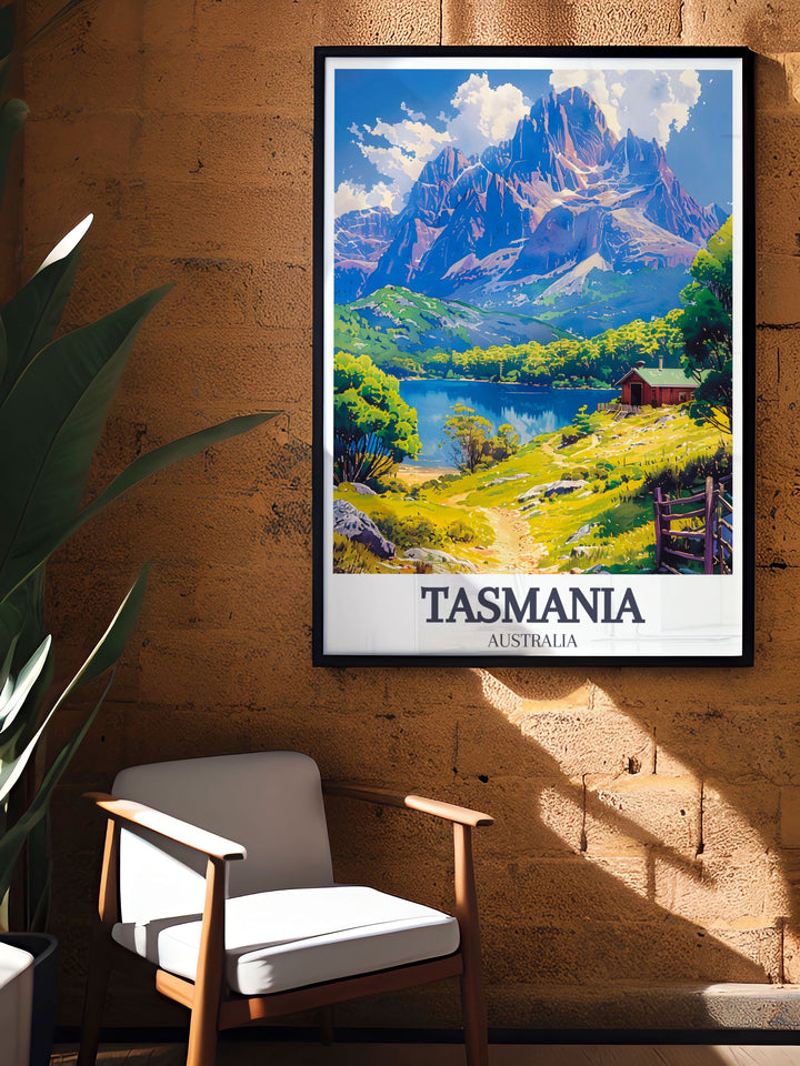 Transform your space with Cradle Mountain Lake St Clair Dove Lake stunning prints offering elegant home decor and capturing the breathtaking scenery of Tasmanias pristine wilderness.