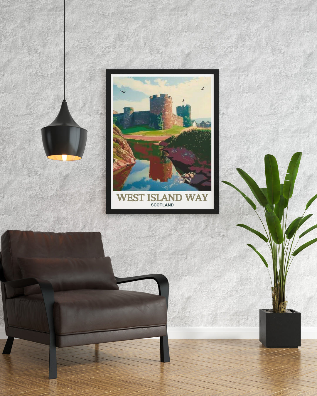 Rothesay Castle Framed Print showcasing the majestic architecture of the castle with detailed art capturing the essence of Scottish history