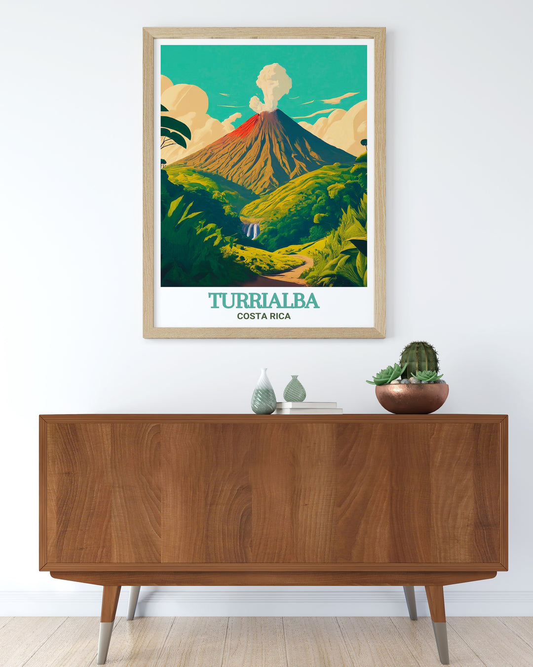 Beautiful Costa Rica Print featuring Turrialba and Turrialba Volcano National Park Wall Art a perfect addition to your decor that adds warmth and color to any room ideal for those who appreciate the vibrant landscapes of Costa Rica