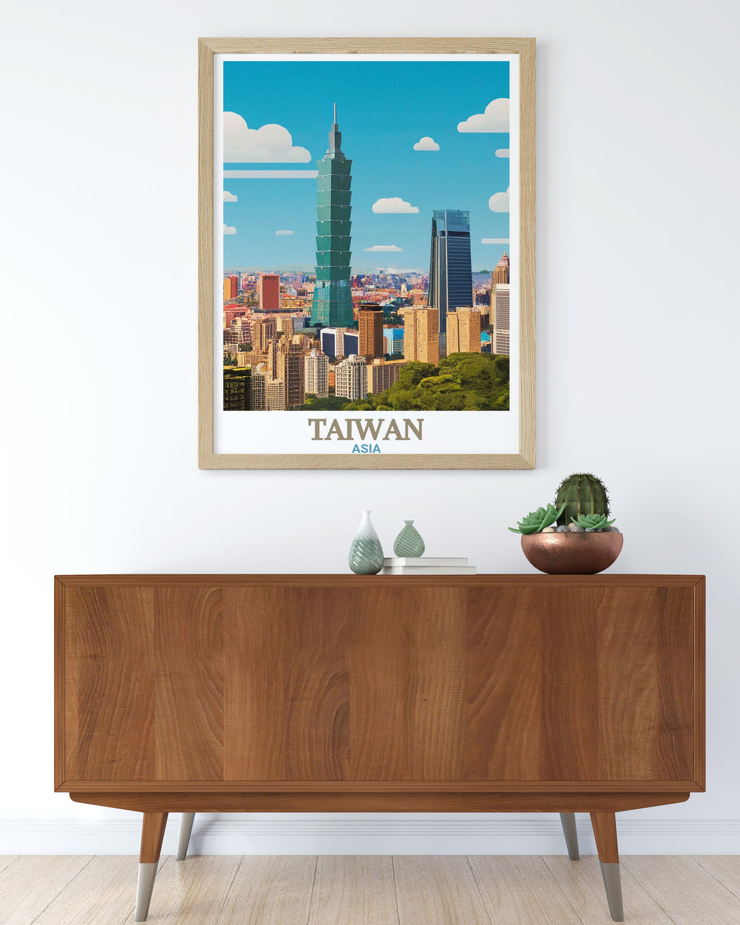 Stunning Taipei 101 framed prints highlighting the architectural marvel of one of the worlds tallest buildings ideal for modern living room decor and creating a captivating visual experience.