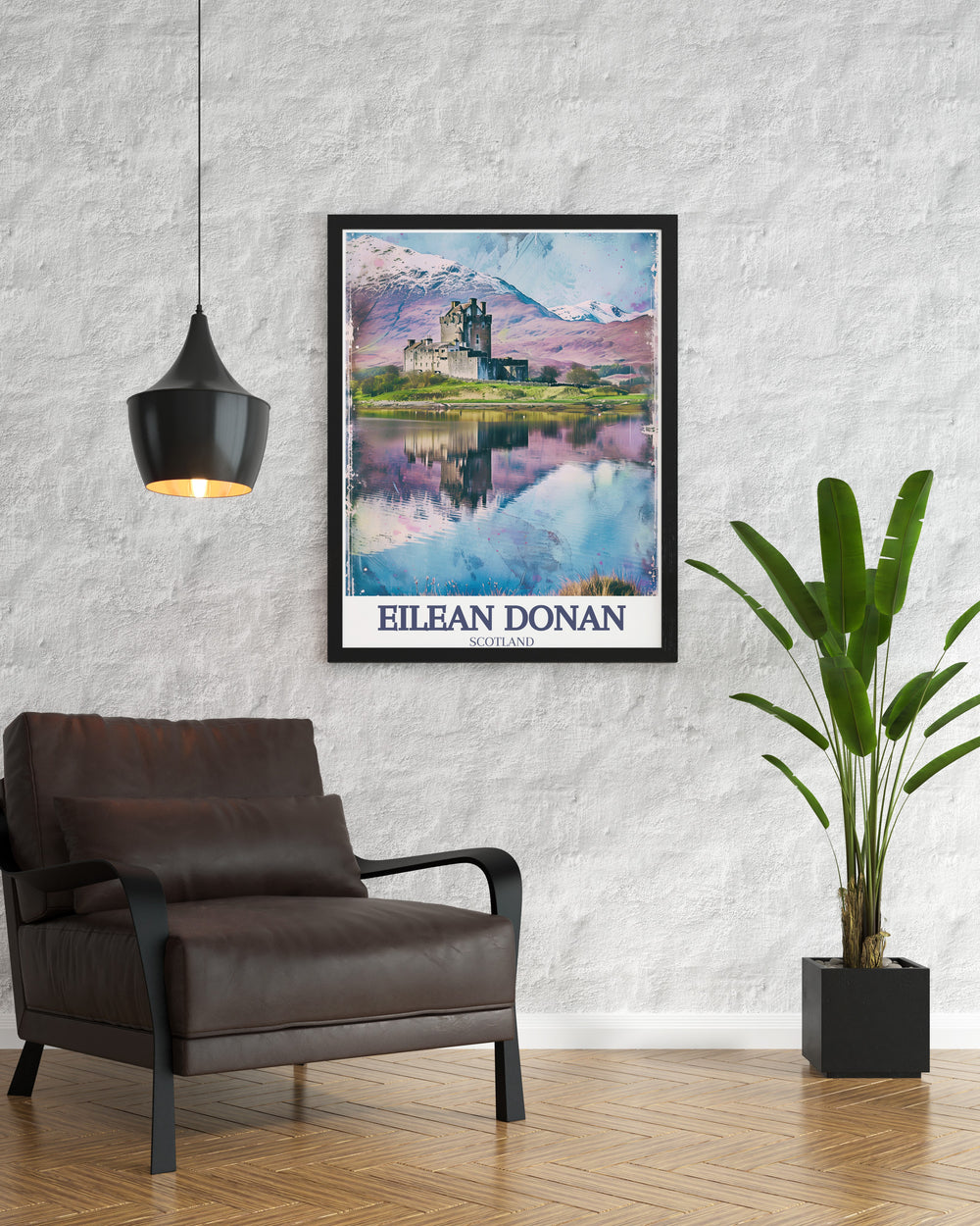 Elegant framed prints of Kinloch Ewe Eilean Donan Castle make for perfect wall decor showcasing the rich history and beauty of this iconic Scottish landmark