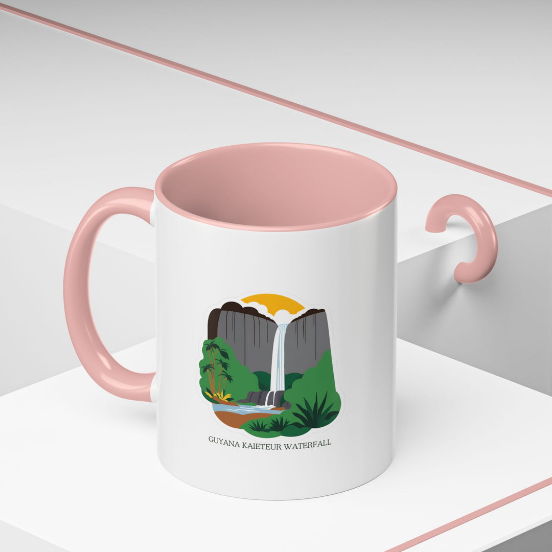 Bring the majestic beauty of Guyana’s Kaieteur Falls to your kitchen with this vibrant mug. Perfect for gifting or daily use, it is microwave and dishwasher safe for your convenience.