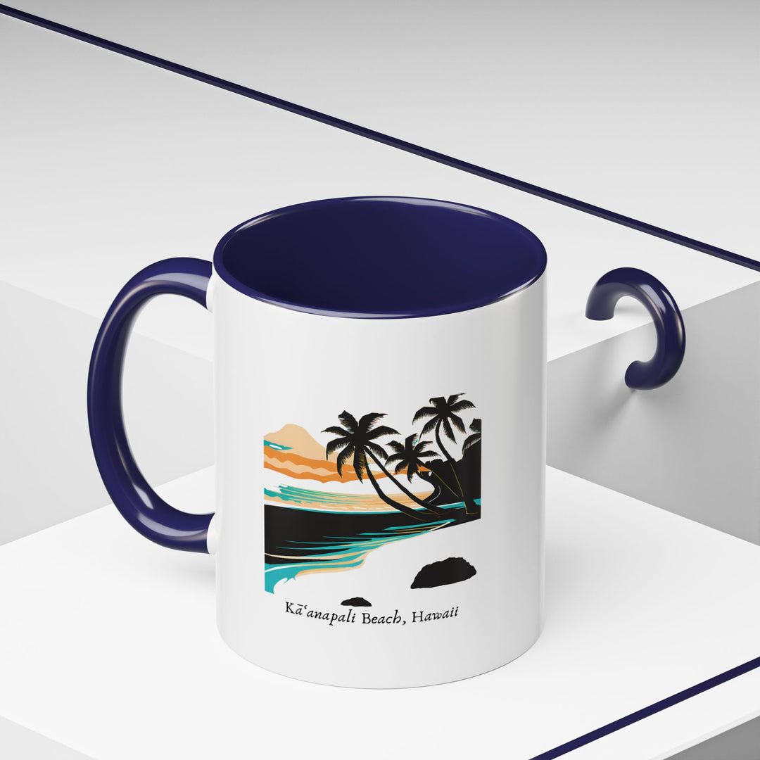 The Kaanapali Beach Hawaii mug celebrates the beach’s natural charm with detailed artwork. Durable and dishwasher-safe, it is perfect for daily use or as a thoughtful gift for fans of Kaanapali.