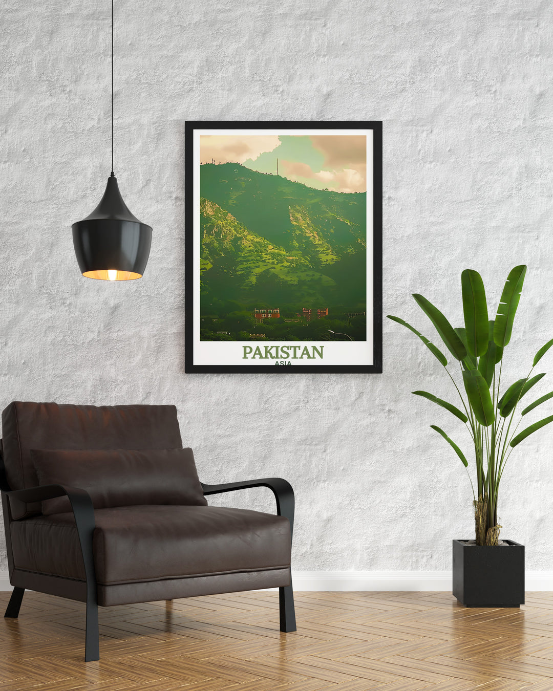 Beautiful Lahore Print featuring detailed Lahore City Map and the serene beauty of Margalla Hills offering a unique combination of urban vibrancy and natural tranquility ideal for home décor and personalized gifts