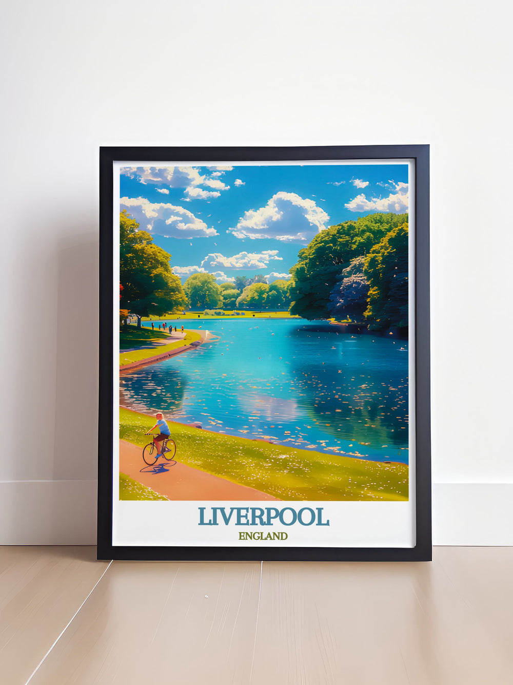 Transform your living space with the Cream Liverpool Poster a framed print capturing the spirit of Liverpools dynamic nightlife and electronic music scene ideal for modern interiors and Sefton Park elegant home decor