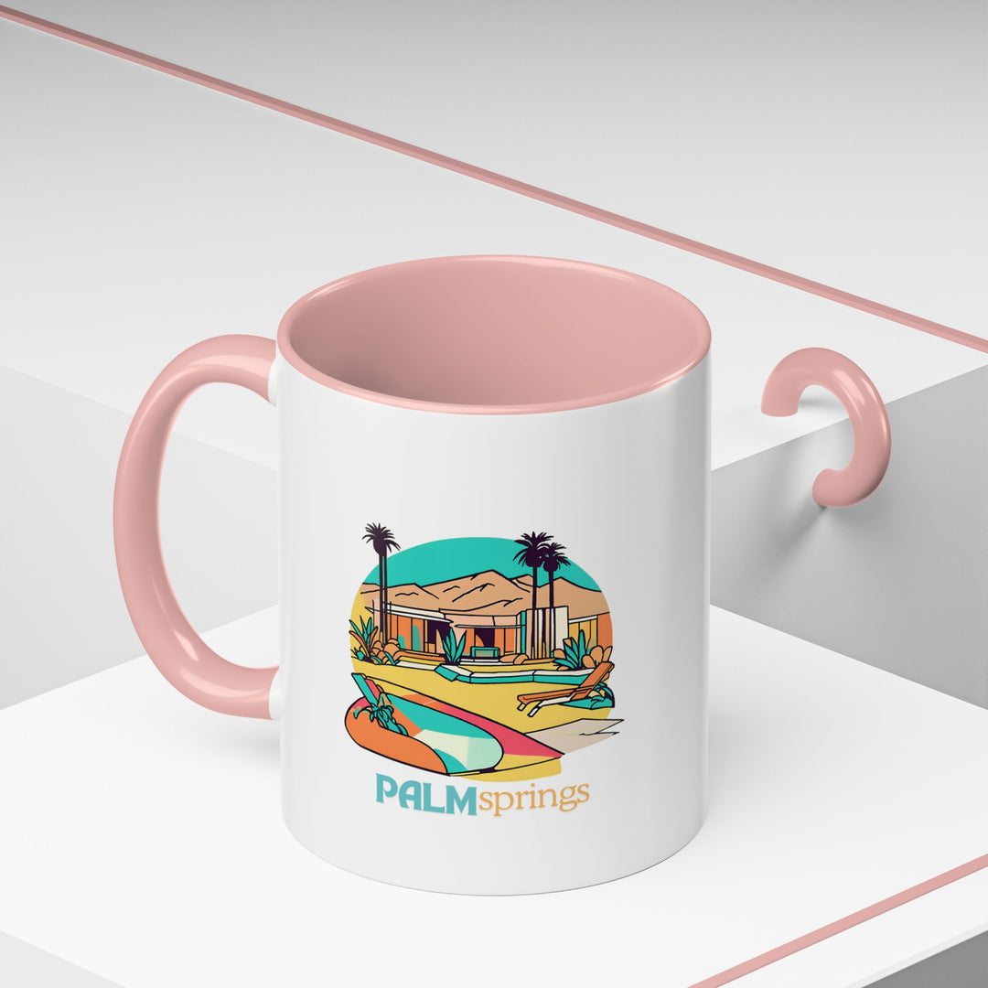 Celebrate your love for Palm Springs with this artistic ceramic mug. Featuring vibrant and detailed artwork, it is microwave and dishwasher safe, making it ideal for daily use or as a meaningful gift for travel enthusiasts and collectors.