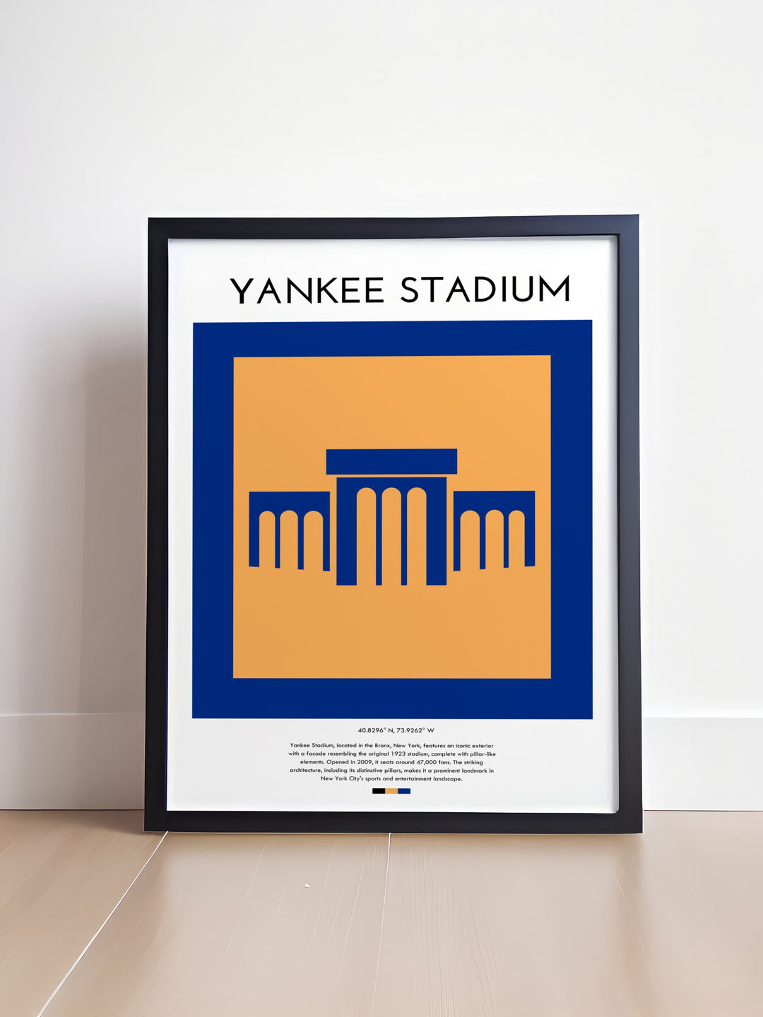 Vibrant Yankee Stadium Modern Art print showcasing the energy and excitement of the historic baseball stadium