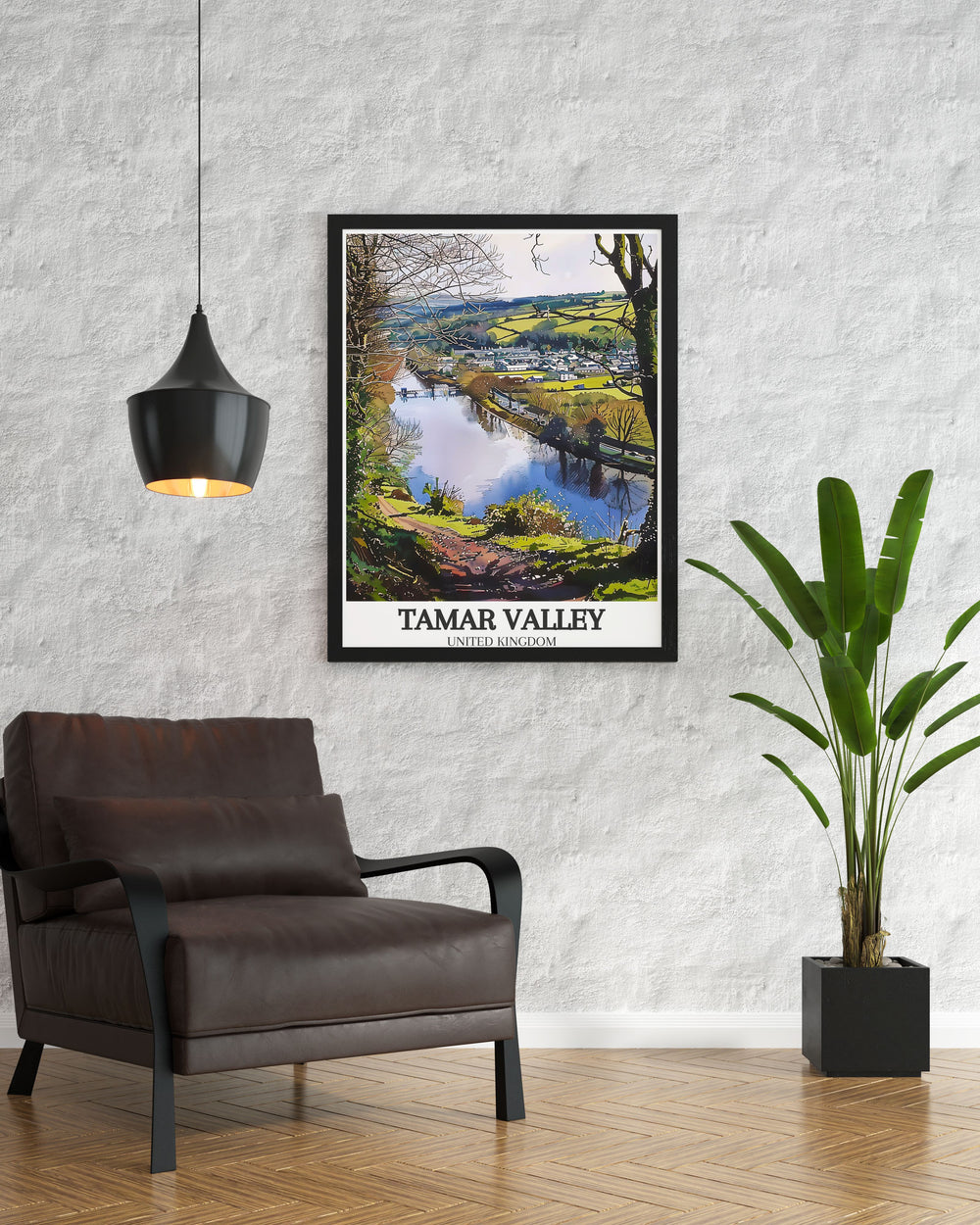 Enhance your living room with the elegant home decor of Tavistock Canal River Tamar. This framed print captures the vibrant colors and intricate details of Cornwall and Devons iconic landscapes making it a captivating addition to your wall art collection.