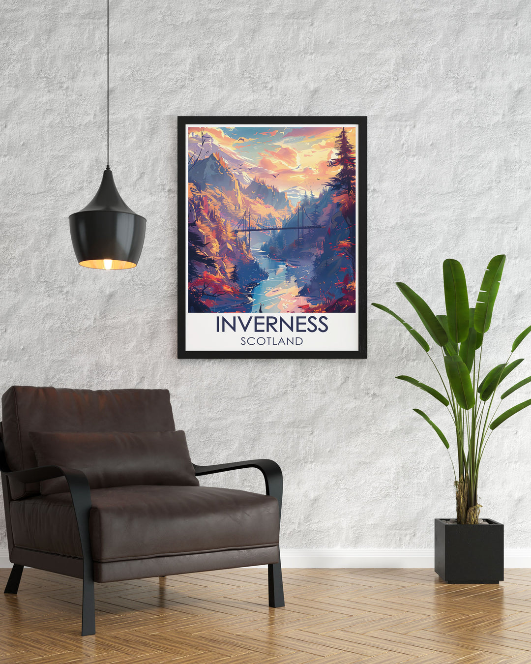 Gallery wall art of Inverness Castle, highlighting its historical significance and architectural beauty, set against the picturesque backdrop of the Scottish Highlands.
