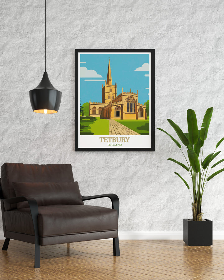 This stunning canvas print features St Mary the Virgin and St Mary Magdalen Church, Tetburys iconic landmark. The Gothic design and historical significance make this a captivating artwork for any space.