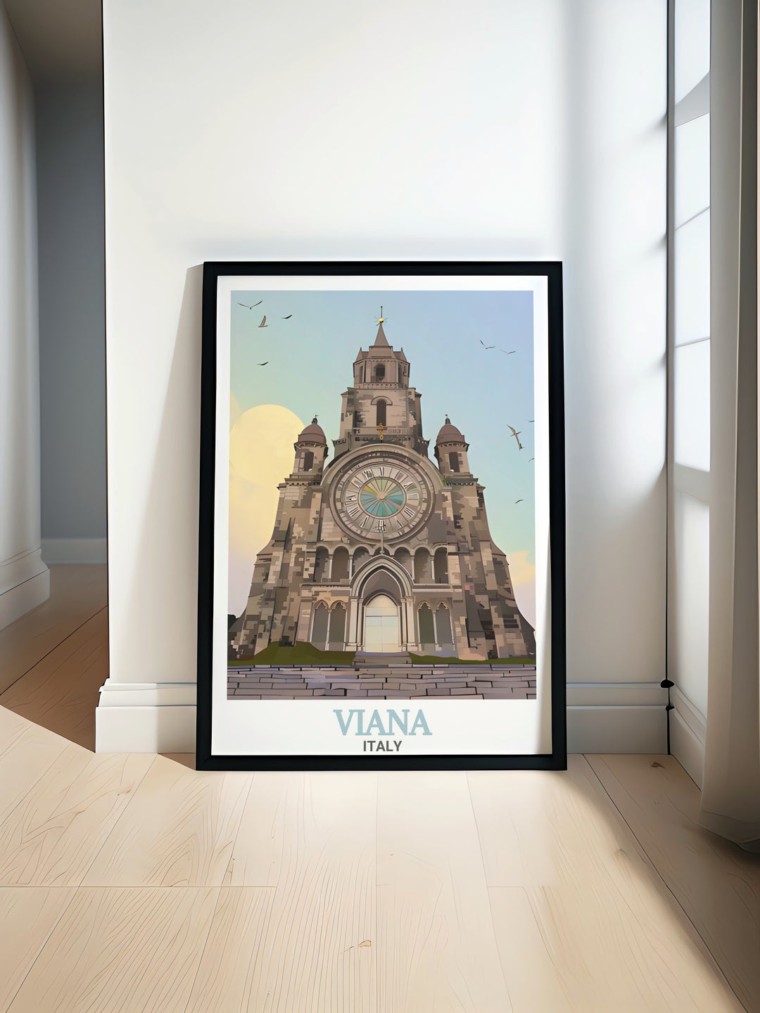 Viana Do Castelo art print offers stunning Portugal wall art while Turin Cathedral prints add Italian elegance perfect for modern home decor that celebrates European culture bringing beauty and sophistication to your living room office or bedroom walls.